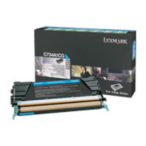 lexmark c734a1cg - toner cyan c734 c736 x734 x736 x738 (6.000p) return program