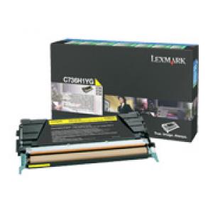 lexmark c736h1yg - toner jaune c736 x736 x738 (10.000p) return program