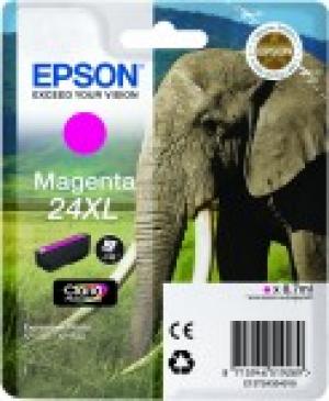 epson t2433 - cartouche encre magenta éléphant n° 24xl longue durée 8.7ml