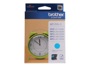 brother lc125xlc - cartouche d'encre cyan dcp-j4110 mfc-j6920/6720/4710... hc