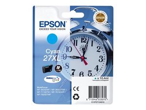 epson t2712 -  cartouche d'encre cyan wf-3620/3640/7110/7610/7620 (27xl) reveil