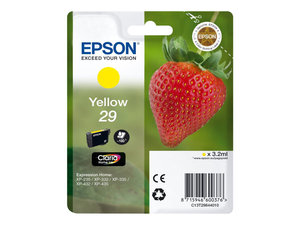 epson t2984 - cartouche d'encre jaune xp235 xp332 xp335 xp432 xp435(29) fraise