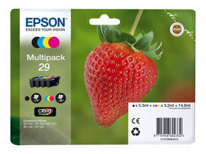 epson t2986 - cartouche d'encre xp235 xp332 xp335 xp432 xp435(29) fraise - kcmy