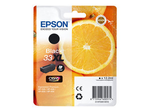 epson t3351 - cartouche d'encre noire xp530 xp630 xp635 xp830 (33xl) orange