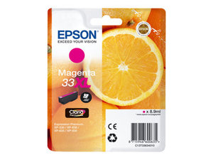 epson t3363 - cartouche d'encre magenta xp530 xp630 xp635 xp830 (33xl) orange