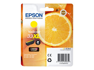 epson t3364 - cartouche d'encre jaune xp530 xp630 xp635 xp830 (33xl) orange