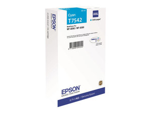 epson t7542 - cartouche d'encre cyan wf-8090 wf-8095 -  xxl - 7000 pages