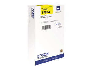 epson t7544 - cartouche d'encre jaune wf-8090 wf-8095 -  xxl - 7000 pages