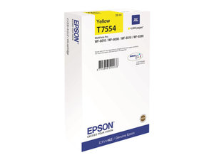 epson t7554 - cartouche d'encre jaune wf-8010/8090/8510/8590 -  xl - 4000 pages