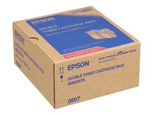 epson s050606 - toner jaune aculaser c9300 - pack de 2 (7.500pages)