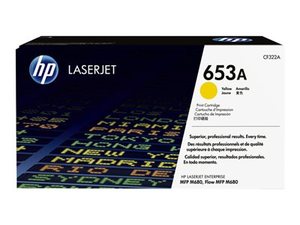 hp cf322a - toner jaune laserjet entreprise m680 (653a) - 16000pages