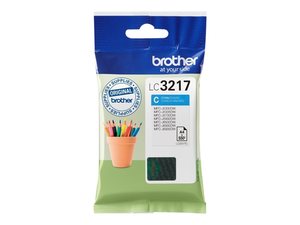 brother lc3217c - cartouche d'encre cyan mfc-j6530 j6935 - 550p