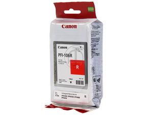 canon 6627b001 - cartouche d'encre rouge ipf 6400/6450 pfi 106r