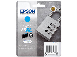 epson c13t35924010 - cartouche d'encre cyan xl cadenas wf-4720 4725 4730 4740