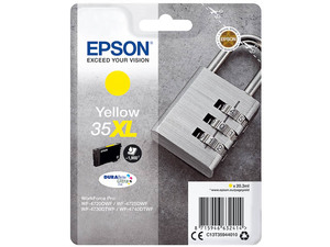 epson c13t35944010 - cartouche d'encre jaune xl cadenas wf-4720 4725 4730 4740