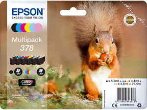 epson c13t37884010 - cartouche d'encre pack 6 couleurs ecureuil xp-15000 8500 