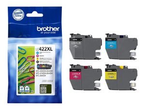 brother lc422xlval - cartouche 4xcoul.kcmy mfc-j5340 j5345 j570 j6540 j6940 