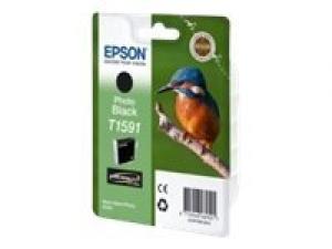 epson t1591 - cartouche noir photo stylus photo r2000 - martin-pêcheur